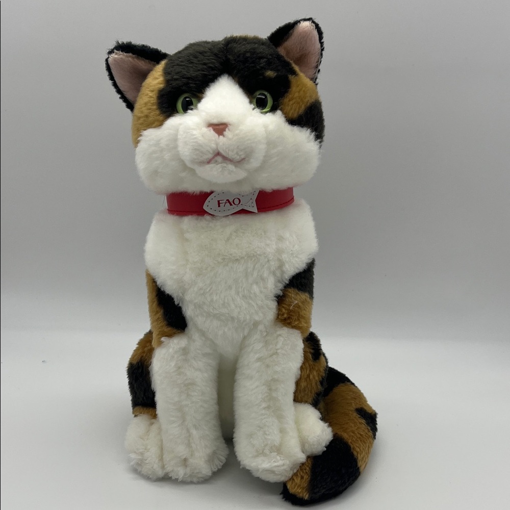 FAO Schwarz Multicolor Cat Plush Toy